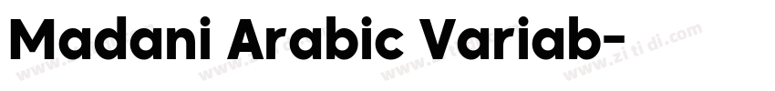 Madani Arabic Variab字体转换